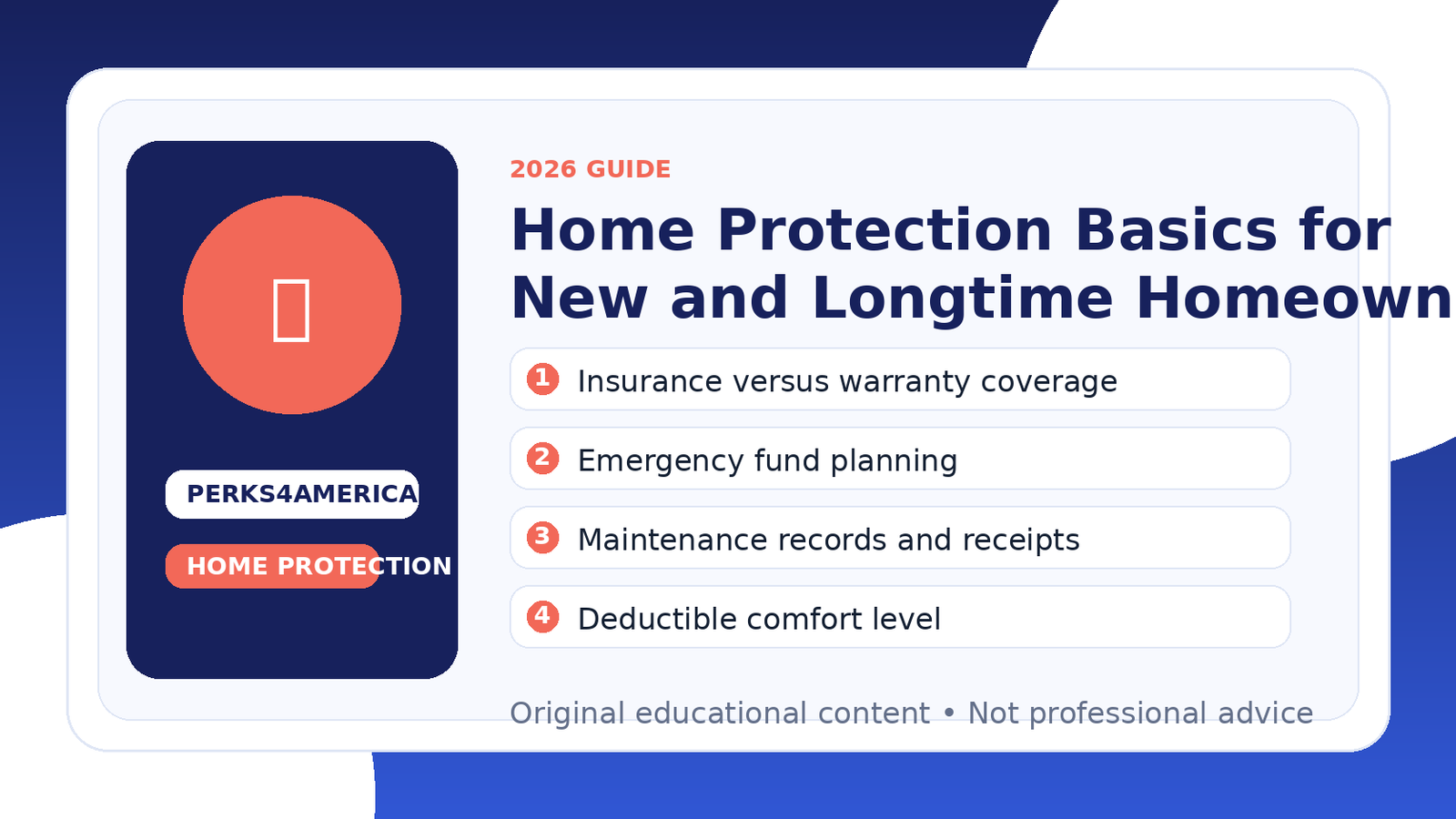 Home Protection Basics for New and Longtime Homeowners