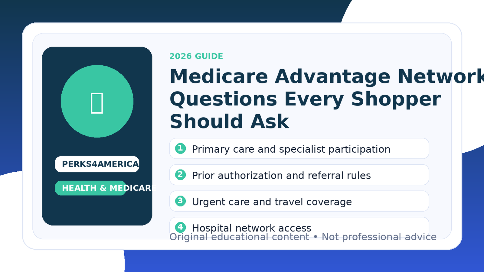 Medicare Advantage Network Questions Every Shopper Should Ask